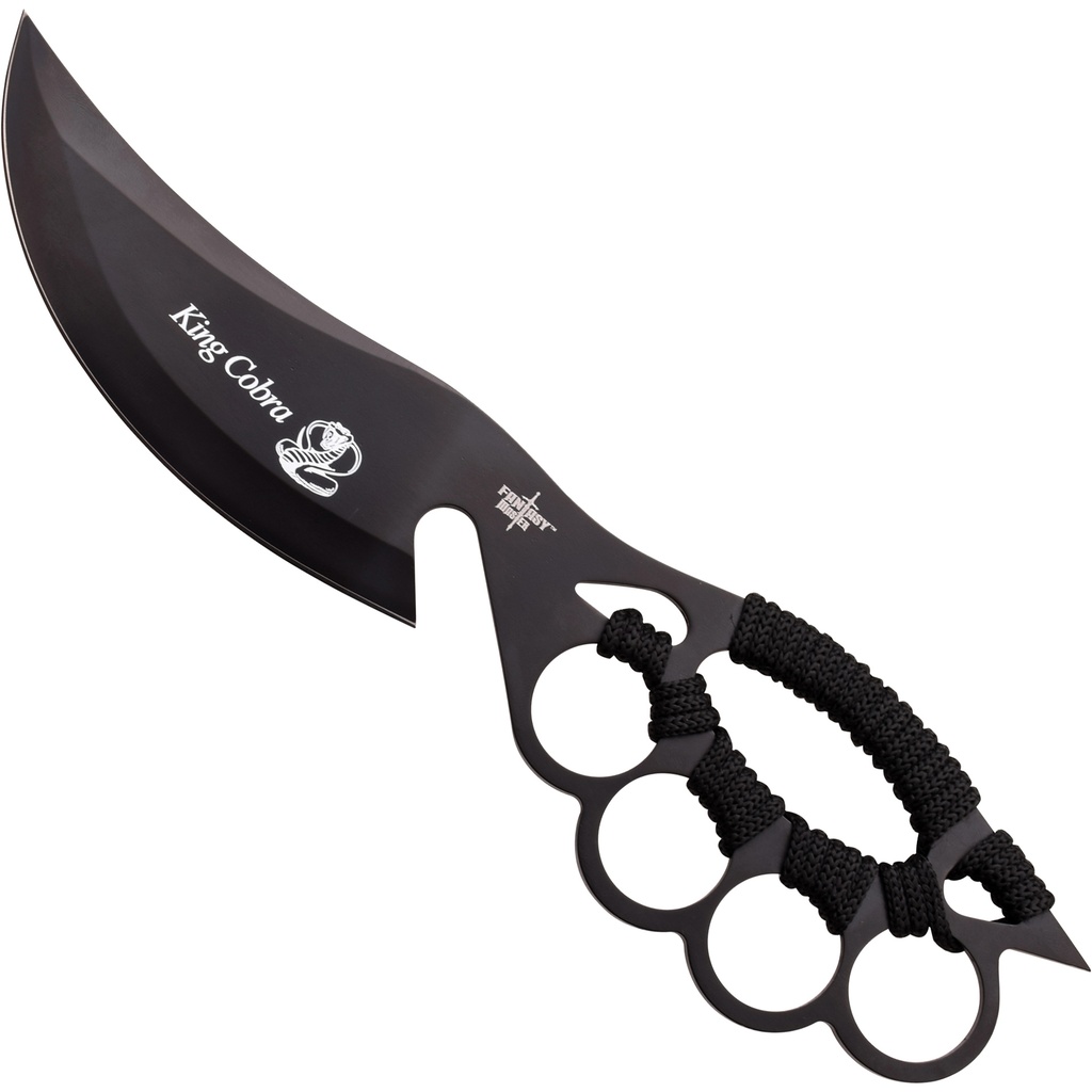 SAMPLE -Trench-Guard Blackout Knuckle Knife - Matte Black