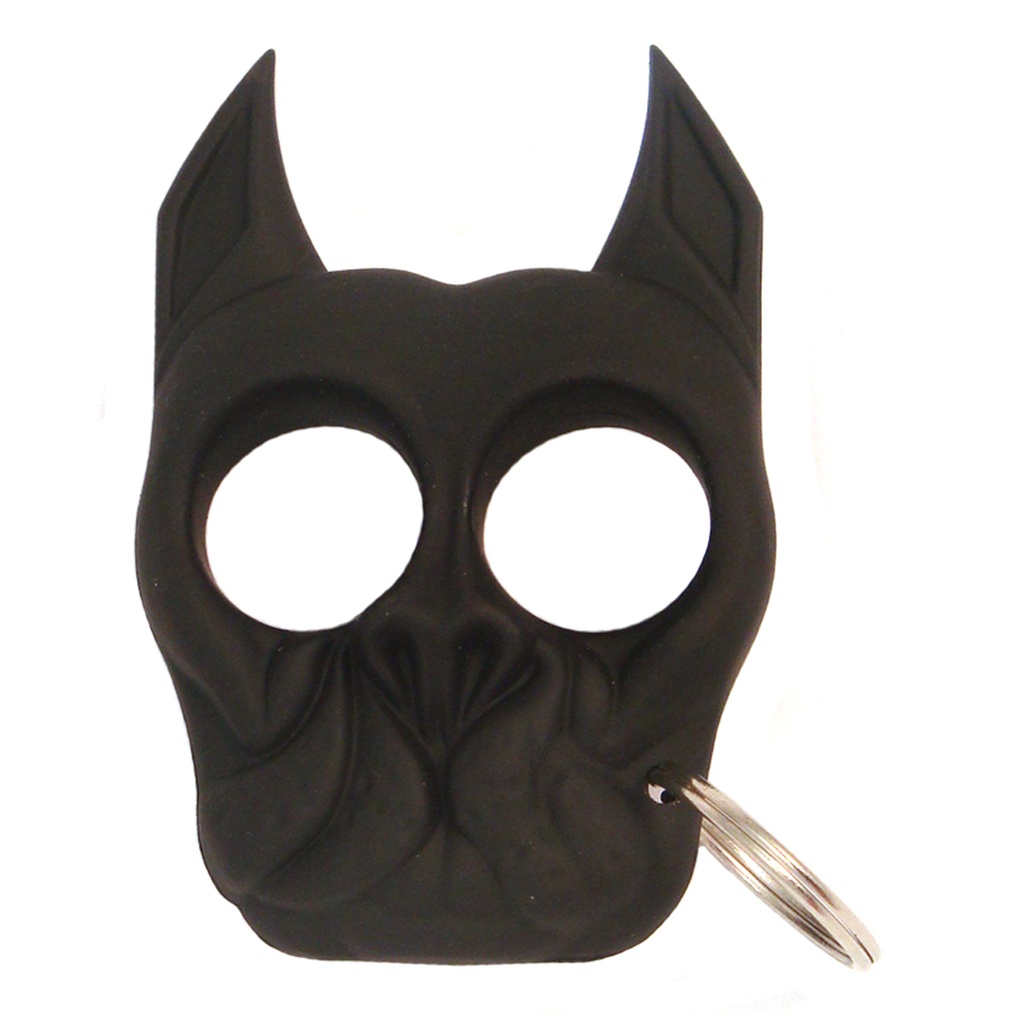SAMPLE -Street Guardian Bulldog Self Defense Keychain - Black ABS