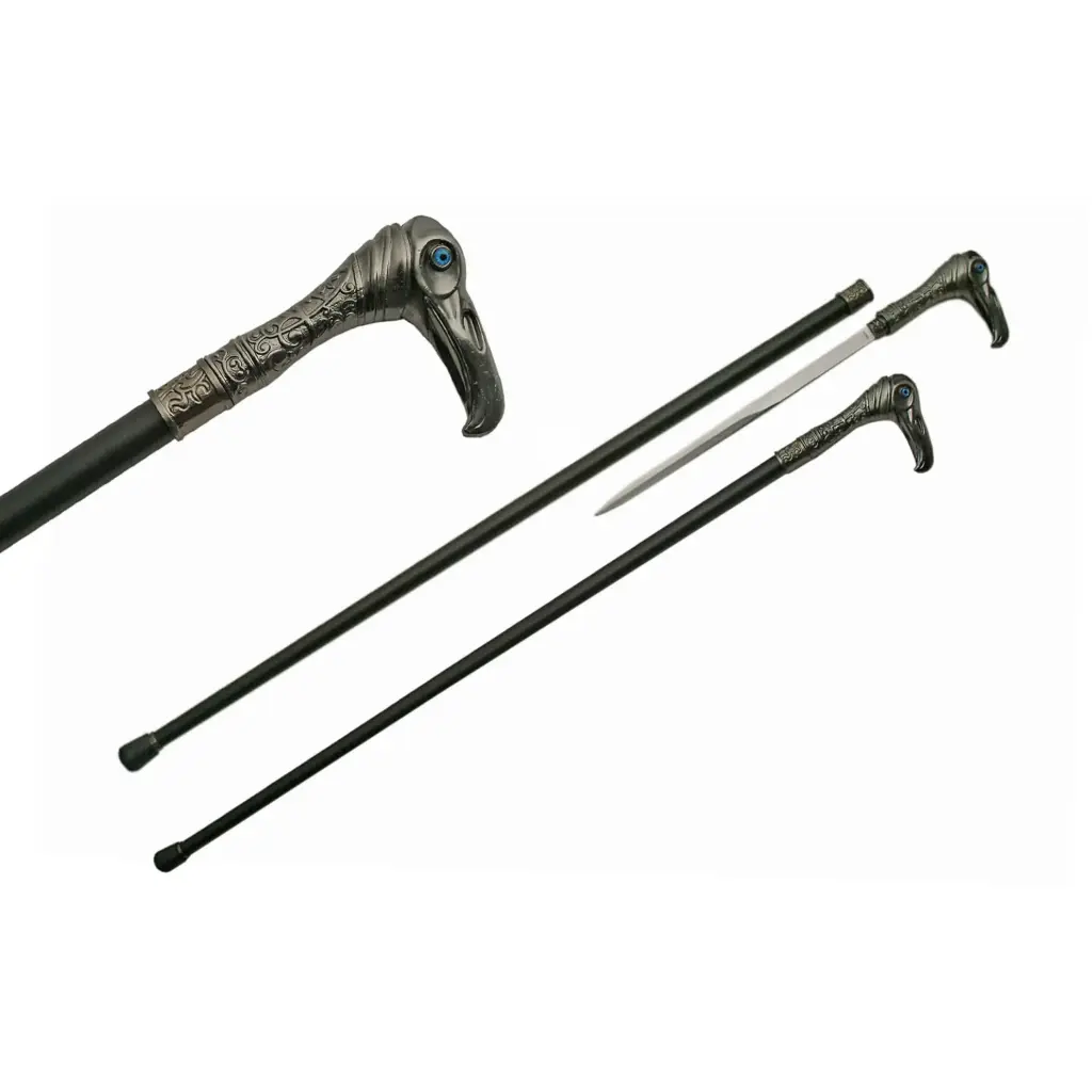 Vulture’s Gaze Quick-Draw Sword Cane - Midnight Black