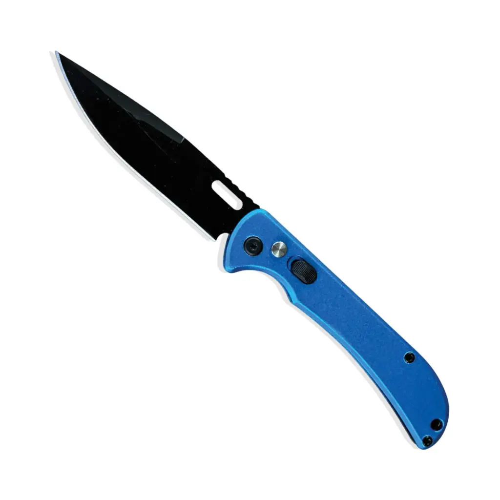 Keychain Operator Rapid-Deploy Automatic Knife - Midnight Aluminum