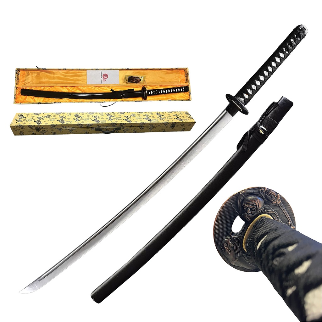 Silent Lineage Samurai Katana Sword - Black Lacquer