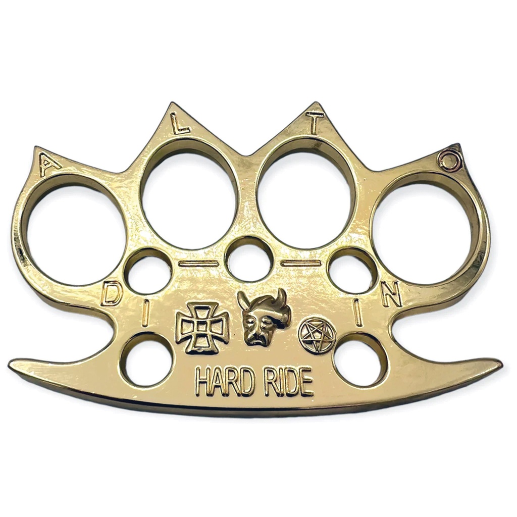 Hard Ride Road-Ready Knuckle Duster - Gold