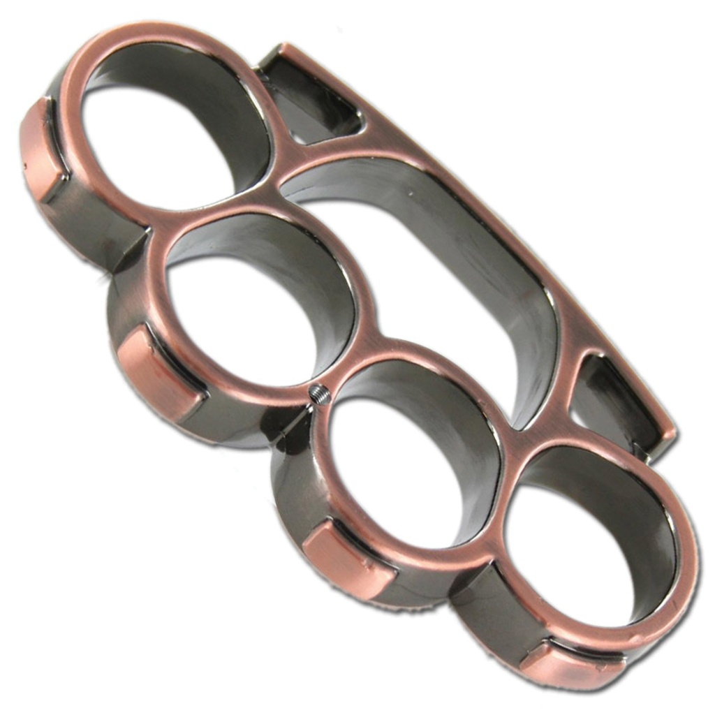 Foundry Anchor Heavy-Duty Brass Knuckle Belt Buckle - Polished Copper