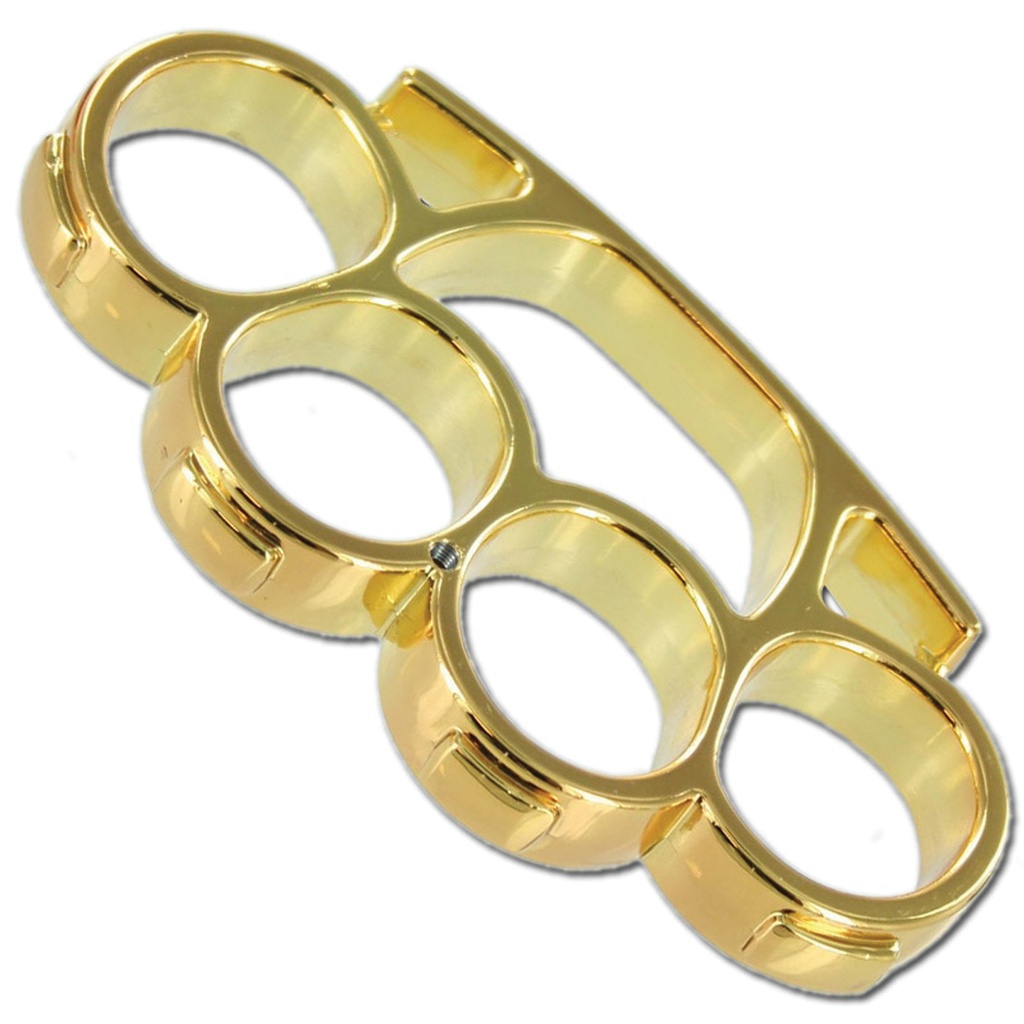 Gilded Grip Heavy-Duty Belt Buckle Paperweight - Gold