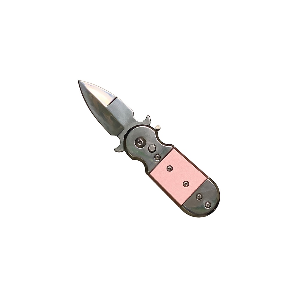 Blush Bolt Micro Automatic Knife - Matte Pink