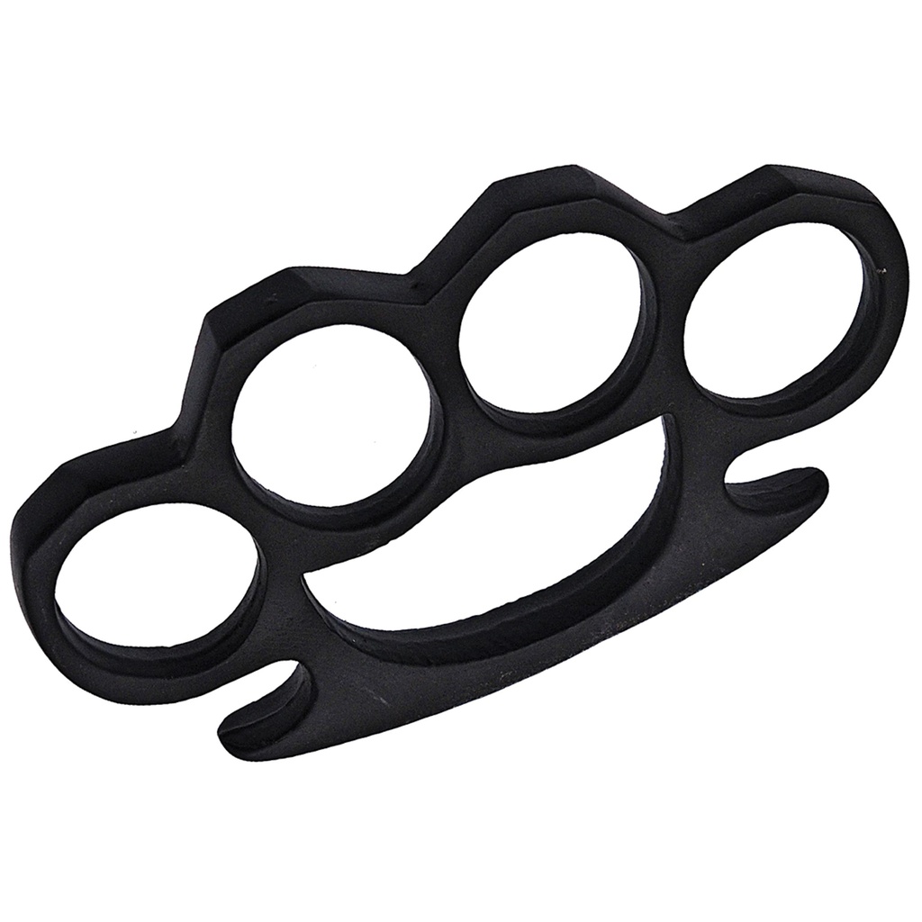 Shadow-Fit Compact Brass Knuckles - Black Steel