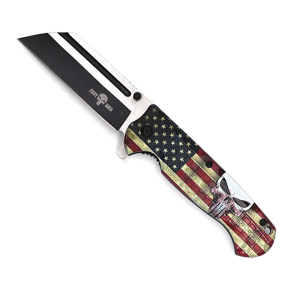 Patriot Reaper Quick-Deploy Spring Assisted Knife - USA Flag