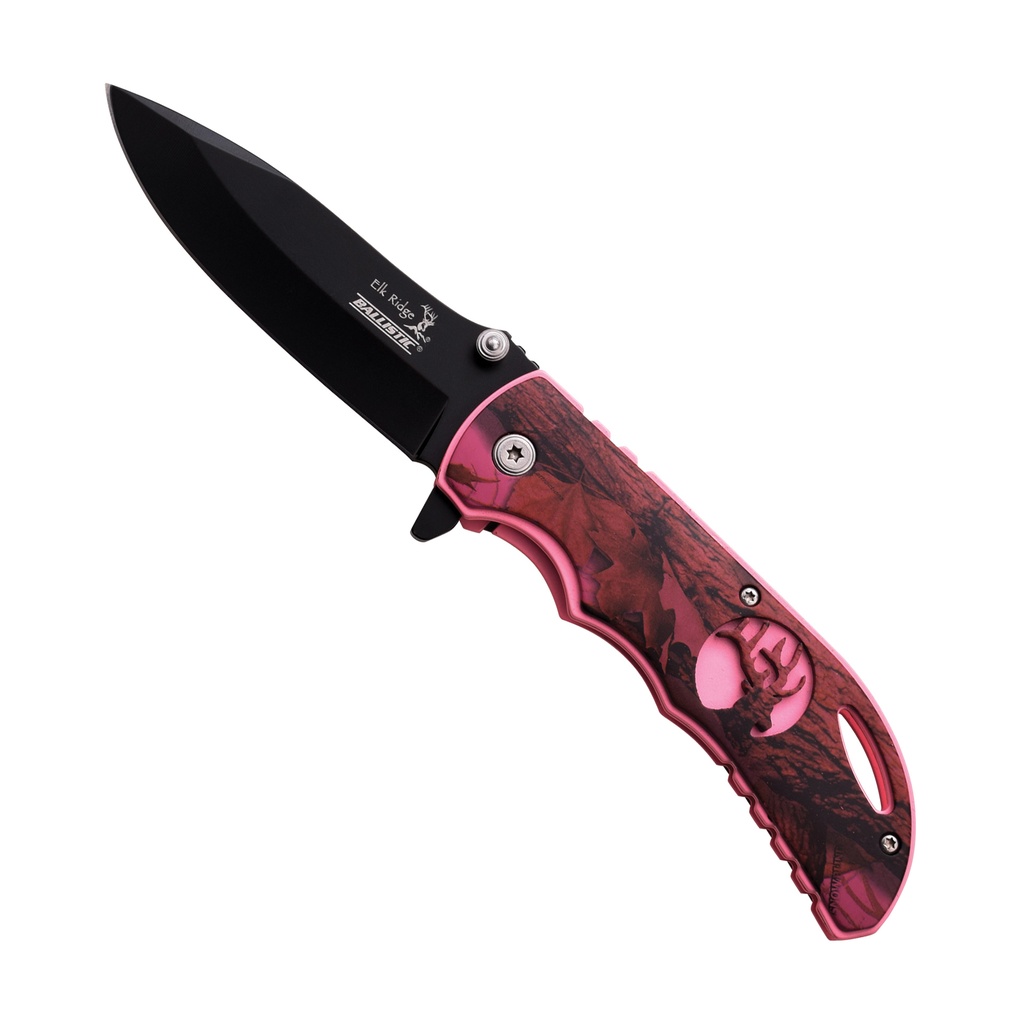 Trail Blush Rapid-Deploy Spring Assisted Knife - Pink Camo