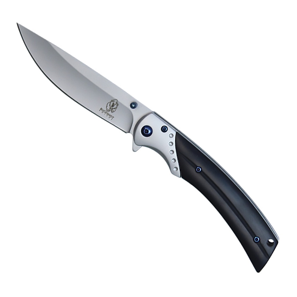 Azure Arc Gentleman Spring-Assisted Pocket Knife - Black Wood