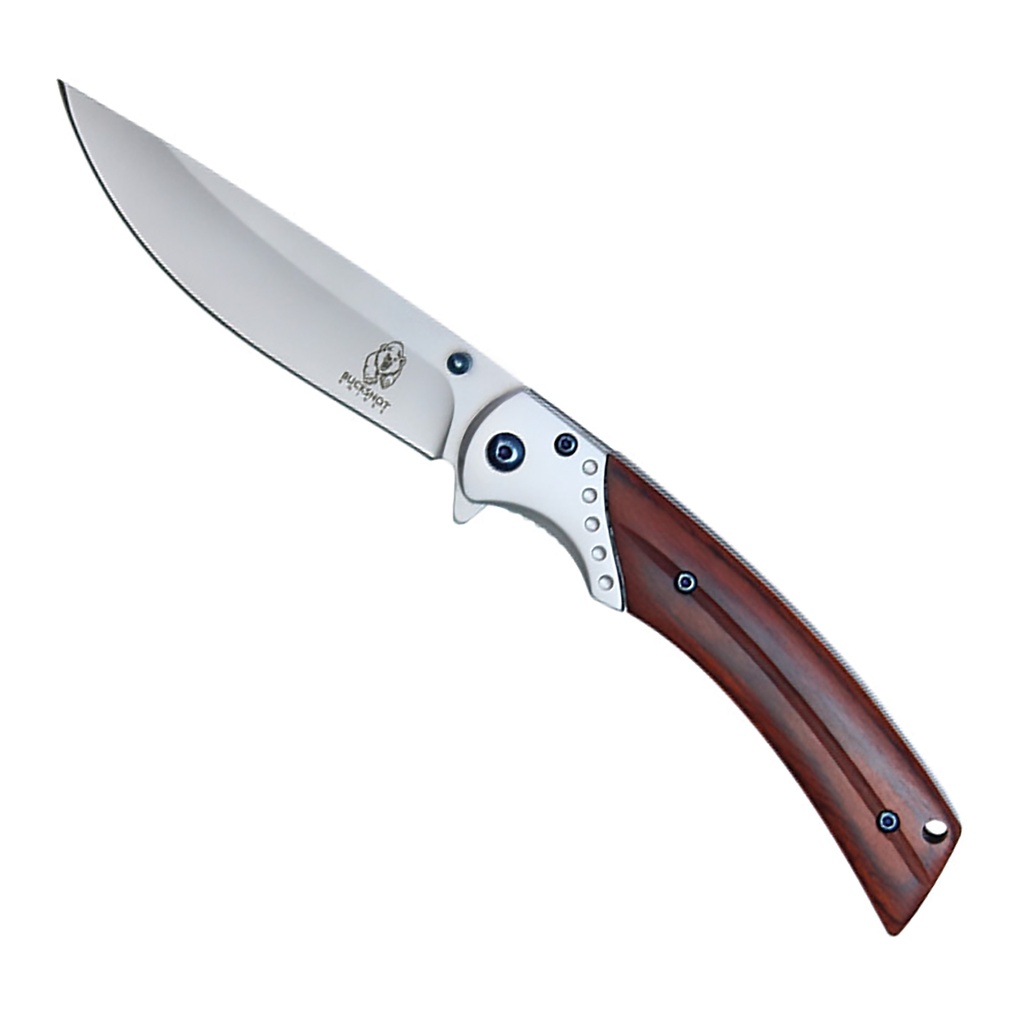 Crimson Sweep Precision-Assisted Pocket Knife - Brown Wood