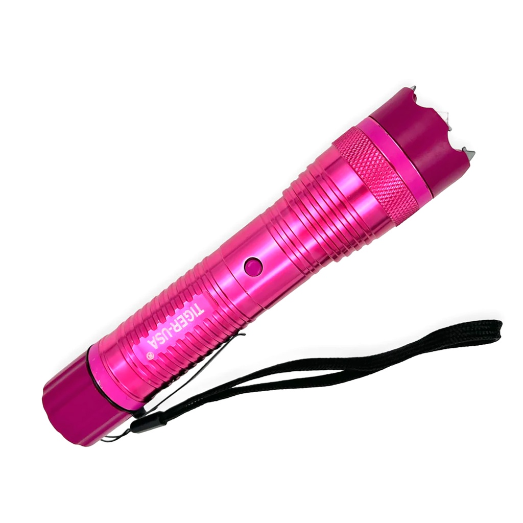 Neon Sentinel Rechargeable Stun Gun Flashlight - Hot Pink