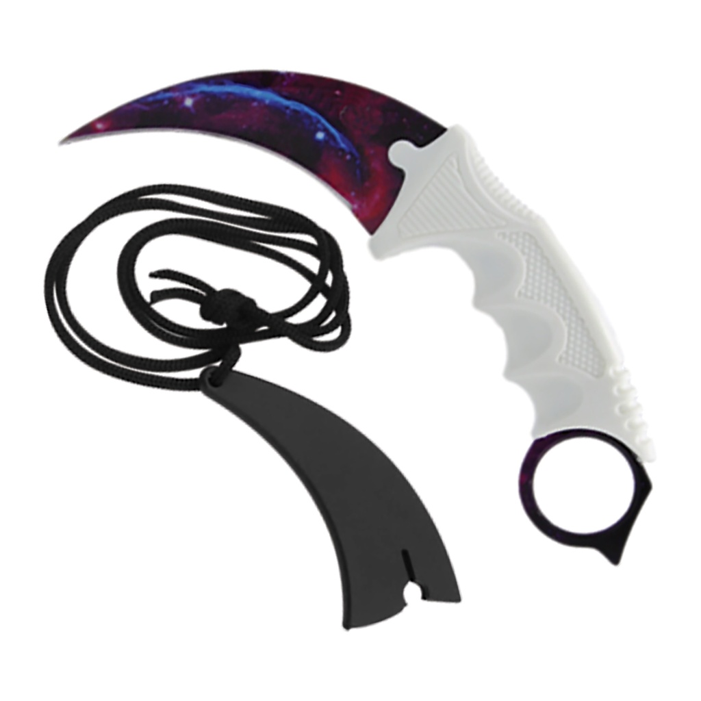 Cosmic Talon Compact Karambit Knife - Galaxy Finish