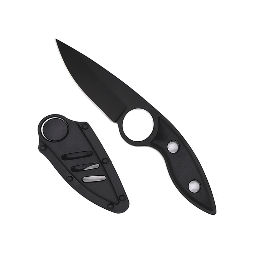 Shadow Ring Retention Tactical Fixed Blade - Matte Black