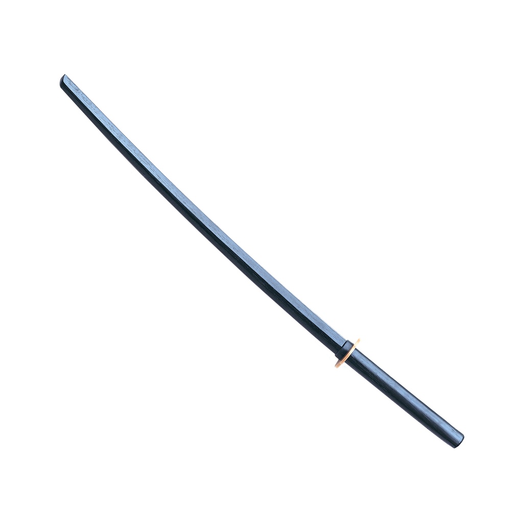 Dojo Shadow One-Piece Bokken - Black Wood