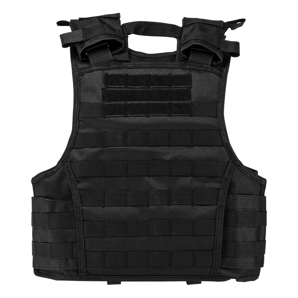 Stealth Grid Quick-Adjust Plate Carrier Vest - Midnight Black