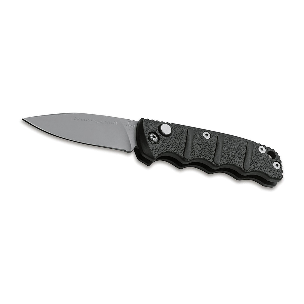 Compact Strength Kalashnikov Heritage Mini Automatic Knife - Black Aluminum