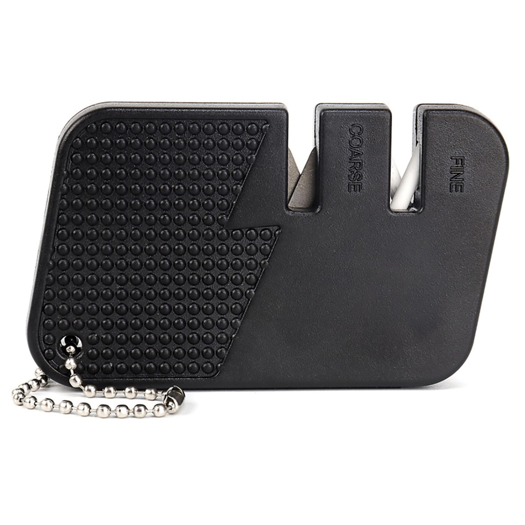 GripLock Dual-Stage Knife Sharpener - Black ABS