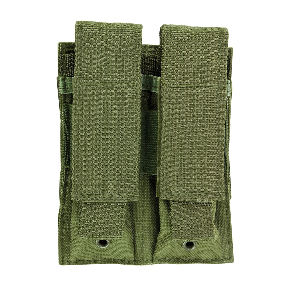 Forward-Access Rapid Reload Double Pistol Mag Pouch - Green