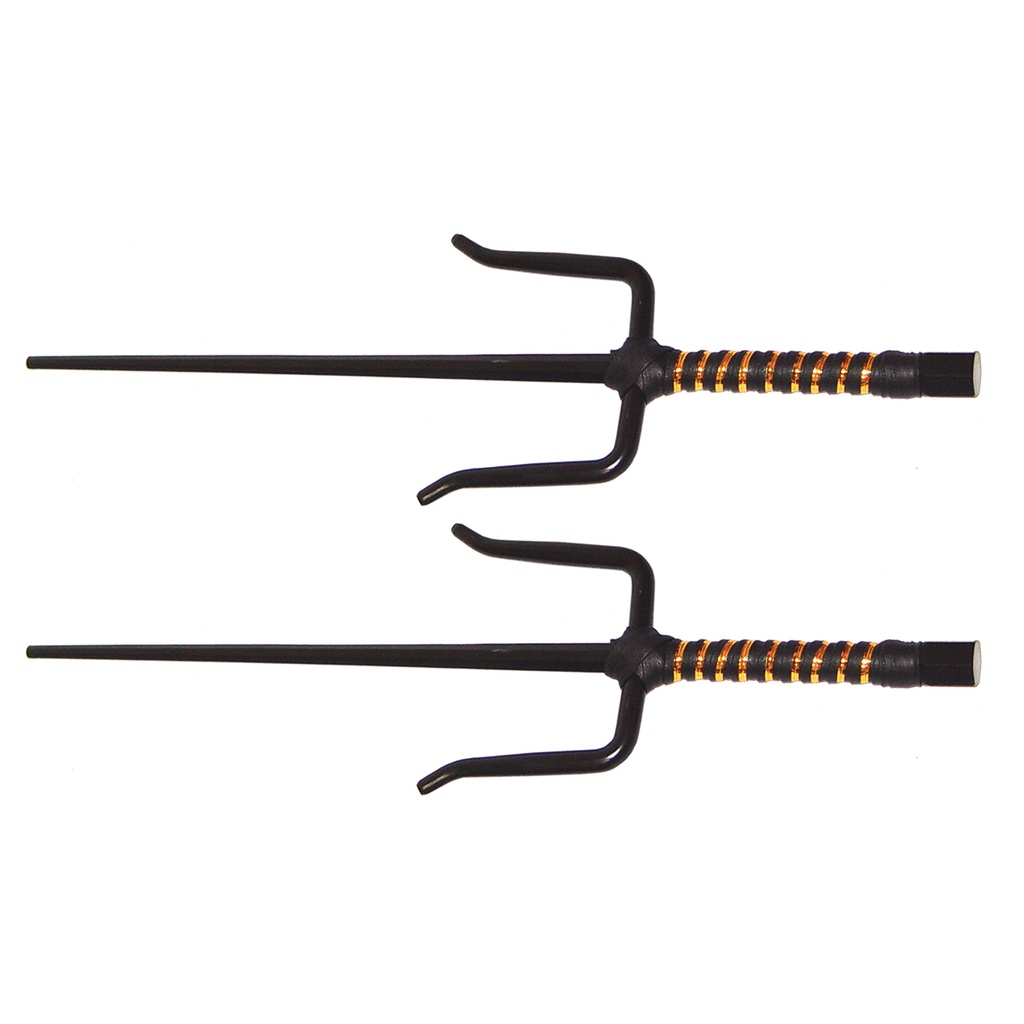 Shinobi Heritage Sai Pair - Black Leather