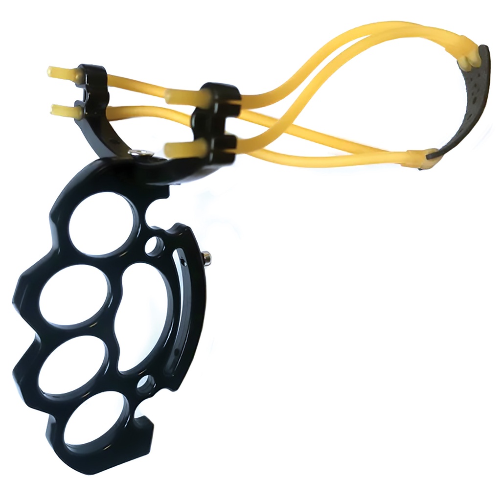 Night Guard Knuckle-Grip Precision Slingshot - Black