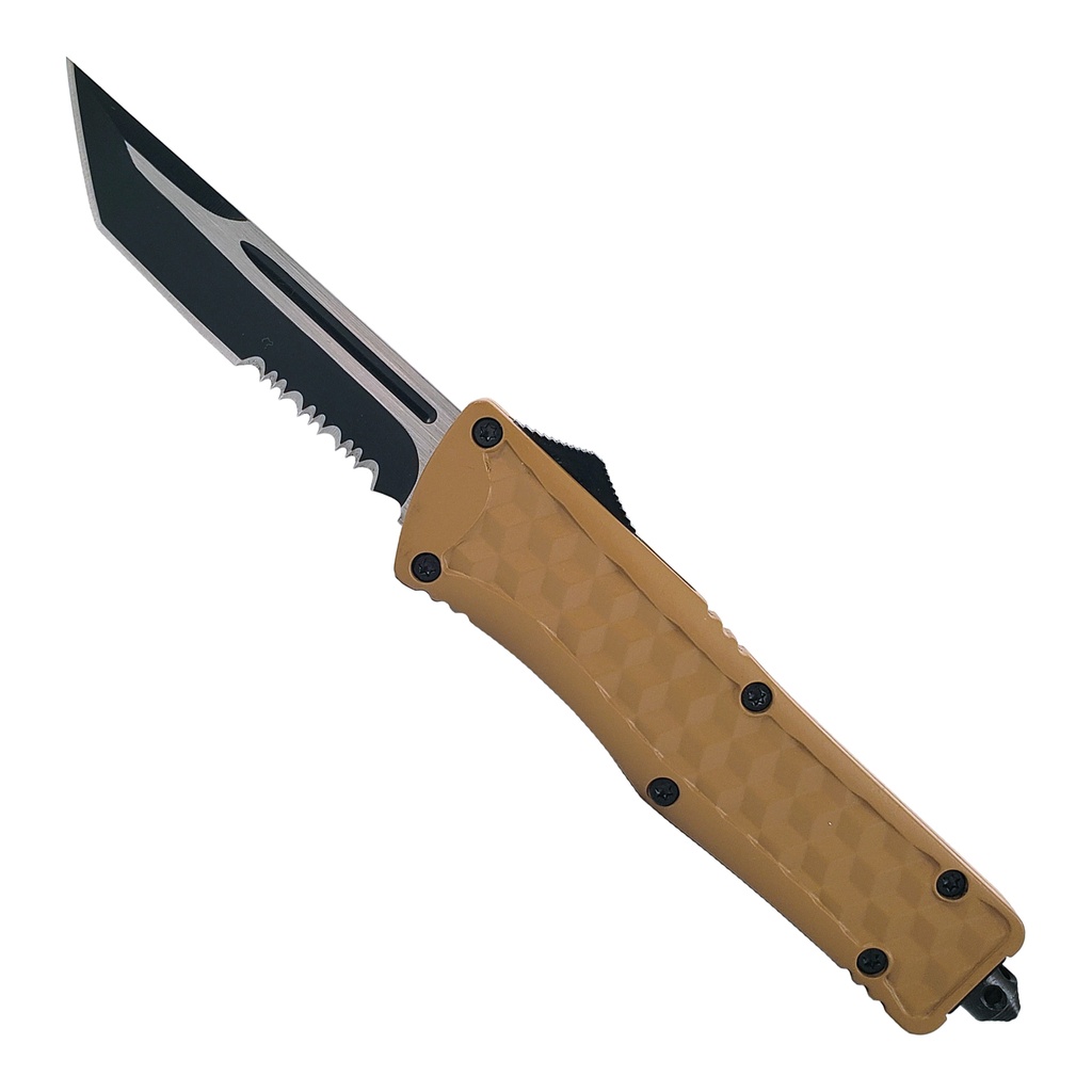 Cubist Quick-Strike OTF Automatic Knife - Coyote