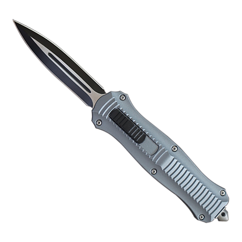 Monolith Front-Switch Double-Edge OTF Knife - Matte Gray