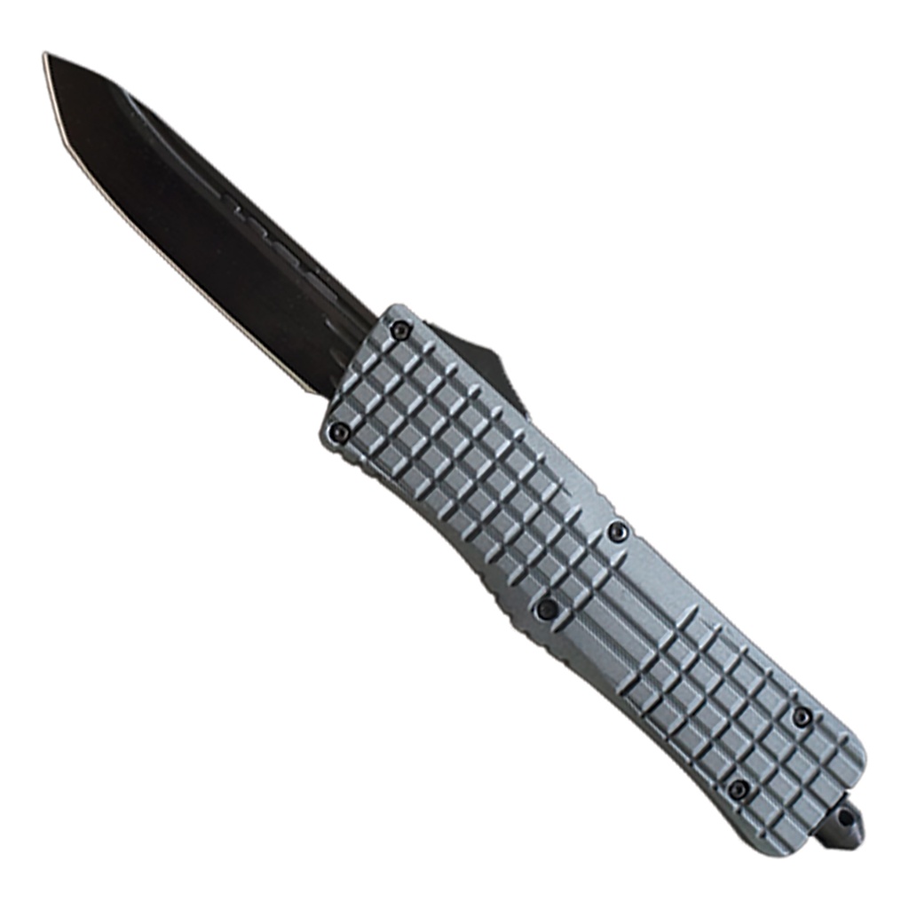 Crossline Rapid-Deploy OTF Knife - Gray Aluminum