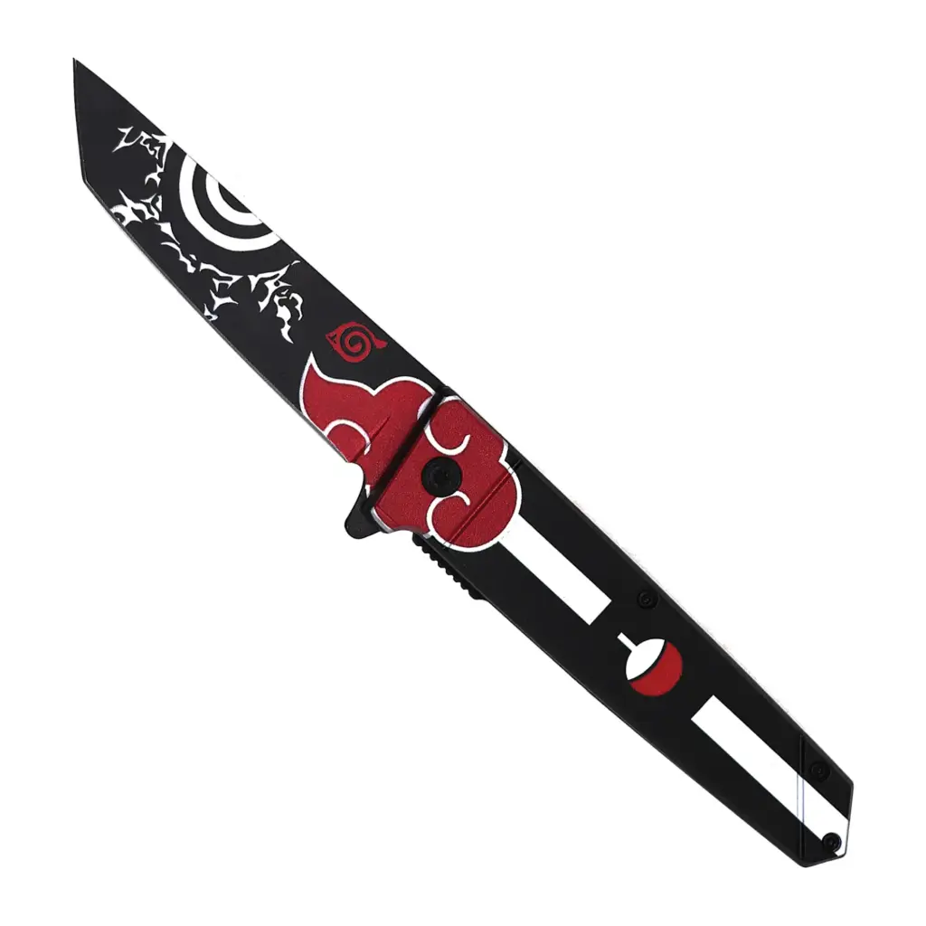 Crimson Cloud Anime-Tactical Spring Assisted Knife - Midnight Black