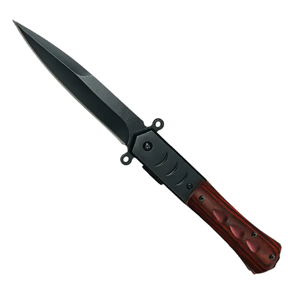 Milano Ember Quick-Deploy Spring Assisted Knife - Pakawood