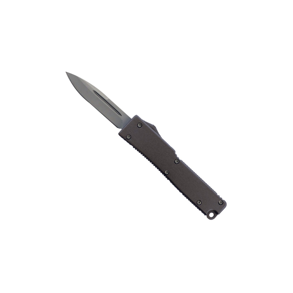 Pocket Ghost Double-Action OTF Knife - Gray Aluminum