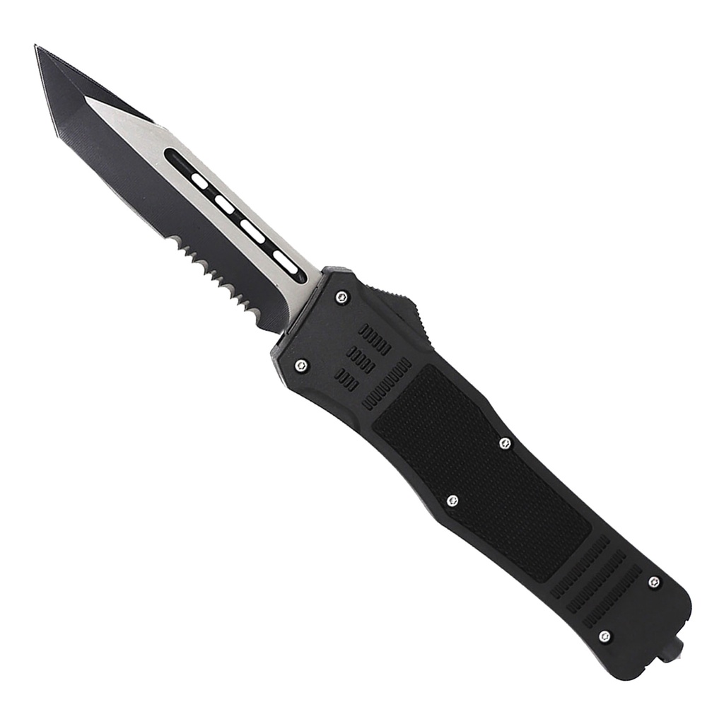 ShadowFlare Rapid-Deploy Tactical Tanto OTF Knife - Black ABS