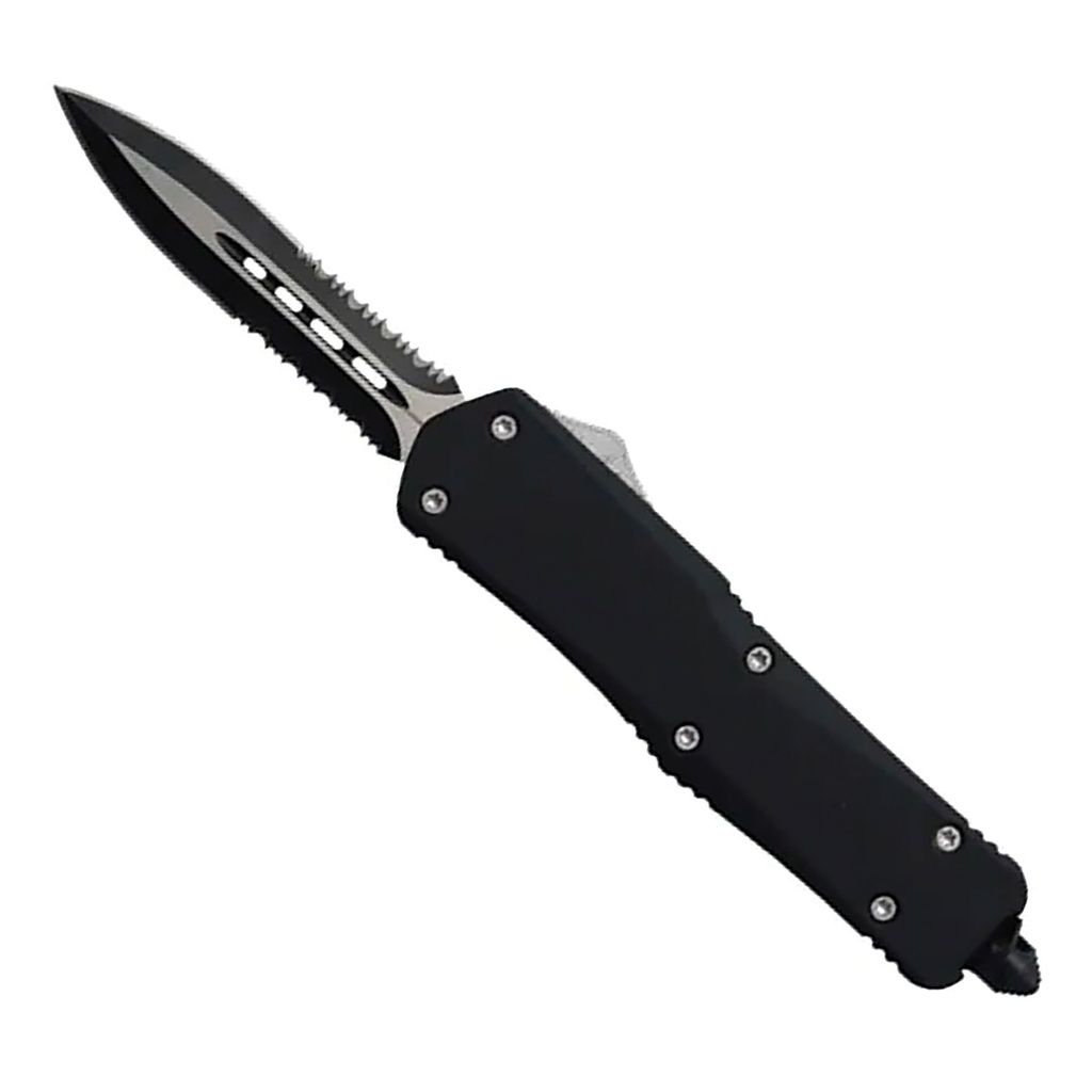 Smooth Operator Double-Action OTF Knife - Black Aluminum