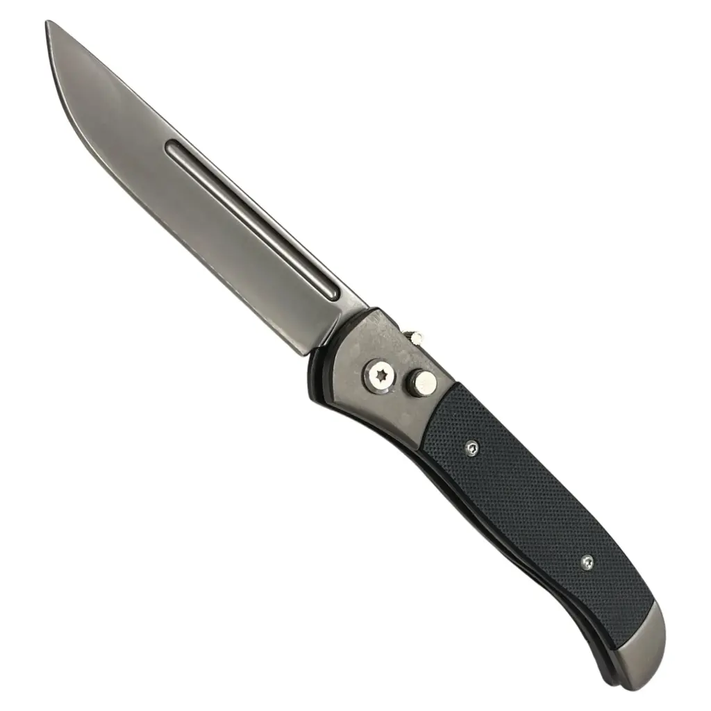 Bolsterline Slide-Safe Automatic Knife - G10 Black