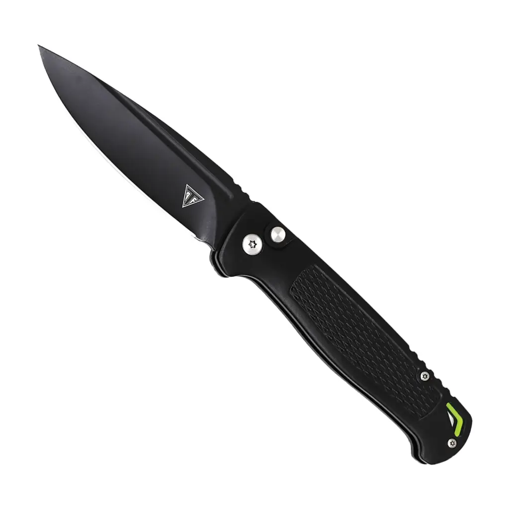 Stealth Sentinel Quick-Control Automatic Knife - Black Aluminum