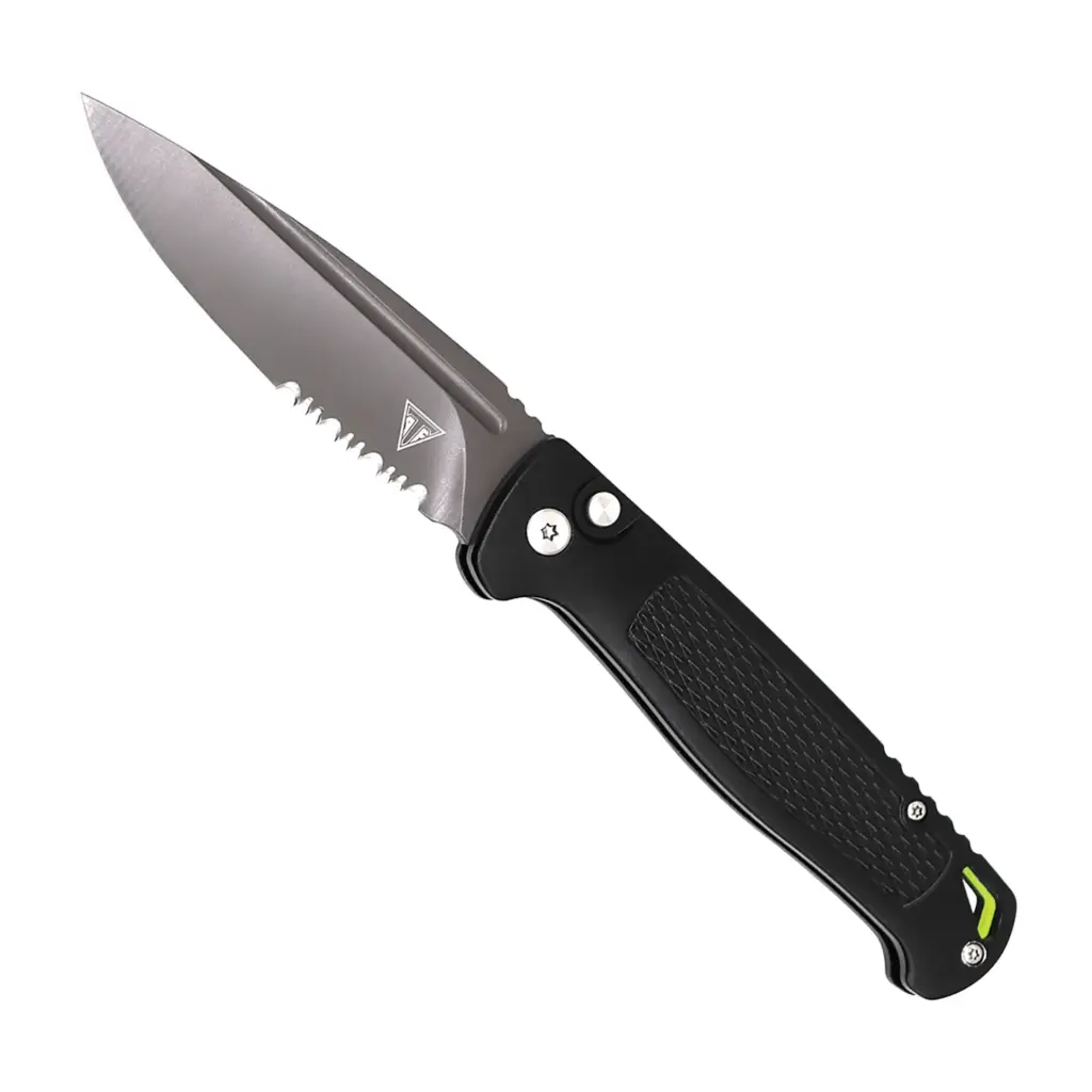 Signal-Lock Rapid Deploy Automatic Knife - Black Aluminum