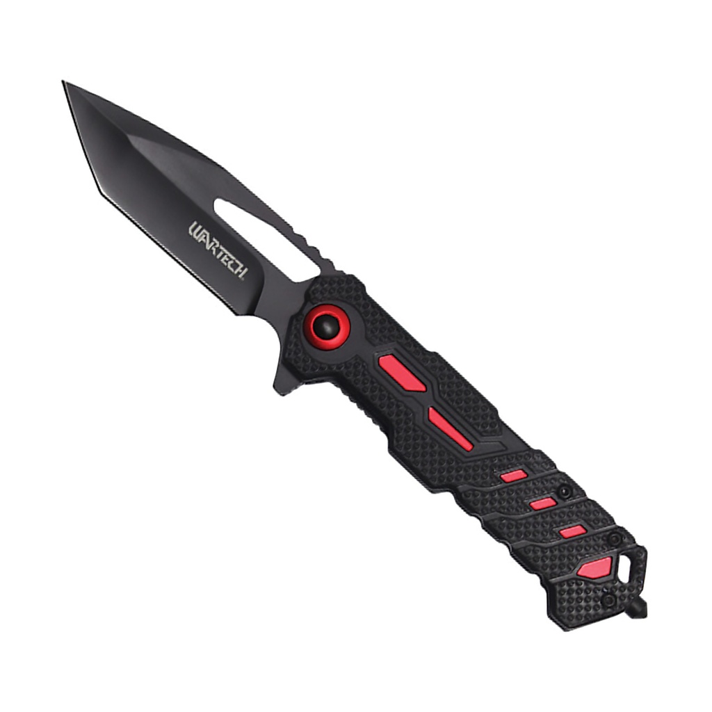 Tracer-Line Quick-Deploy Spring Assisted Knife - Alert Red