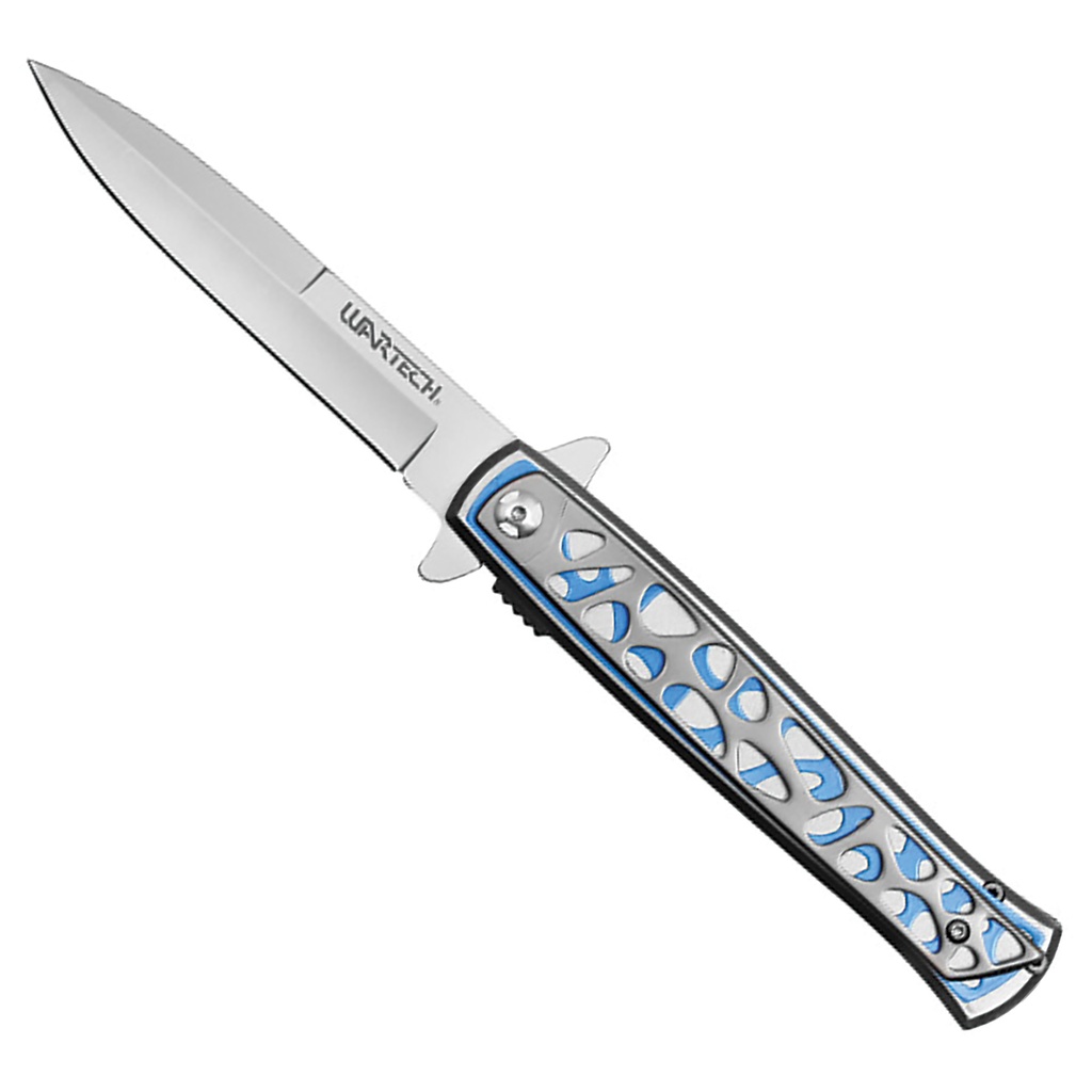 Steelstream Quick-Deploy Spring Assisted Knife - Blue Stainless