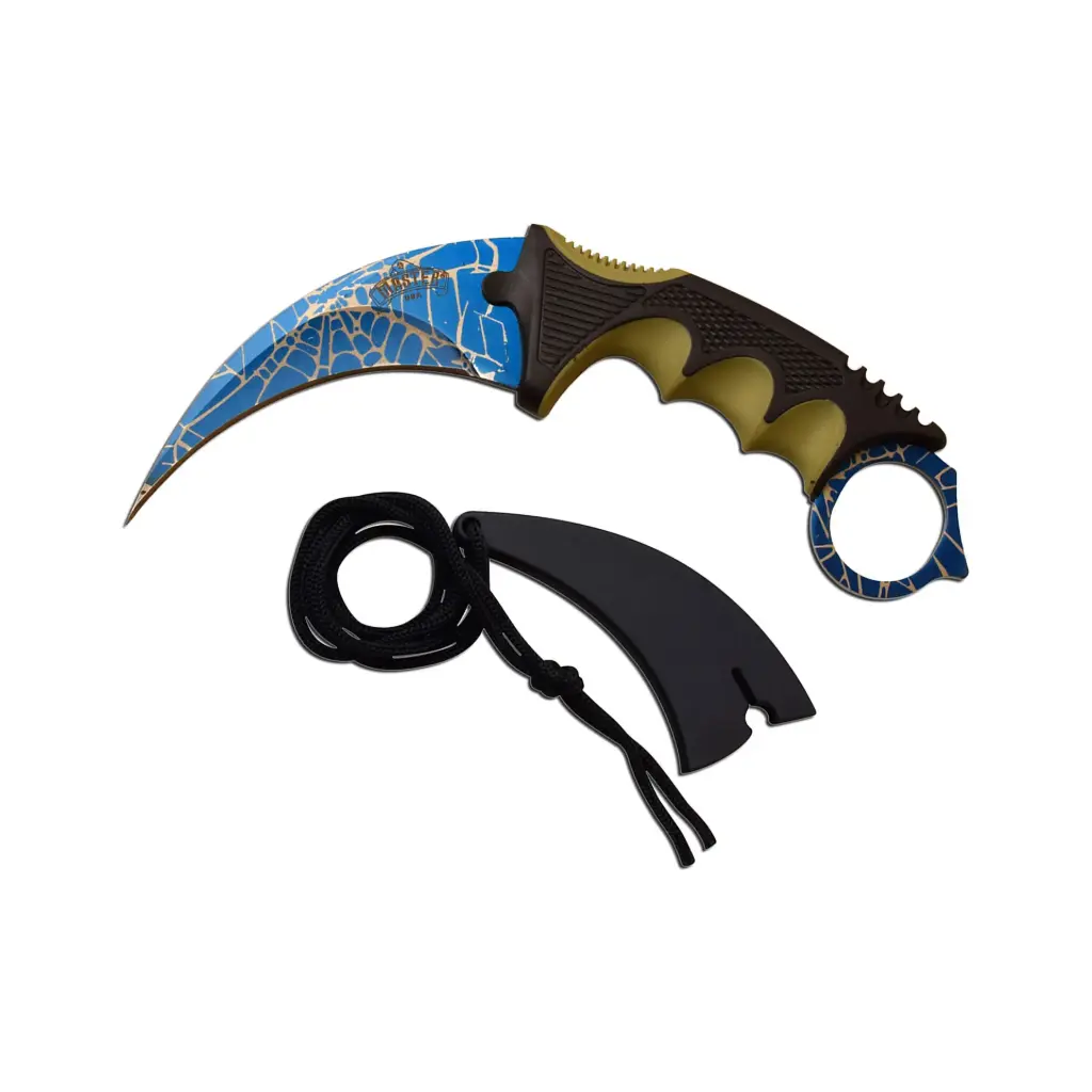 KARAMBIT BLUE RED BLD
