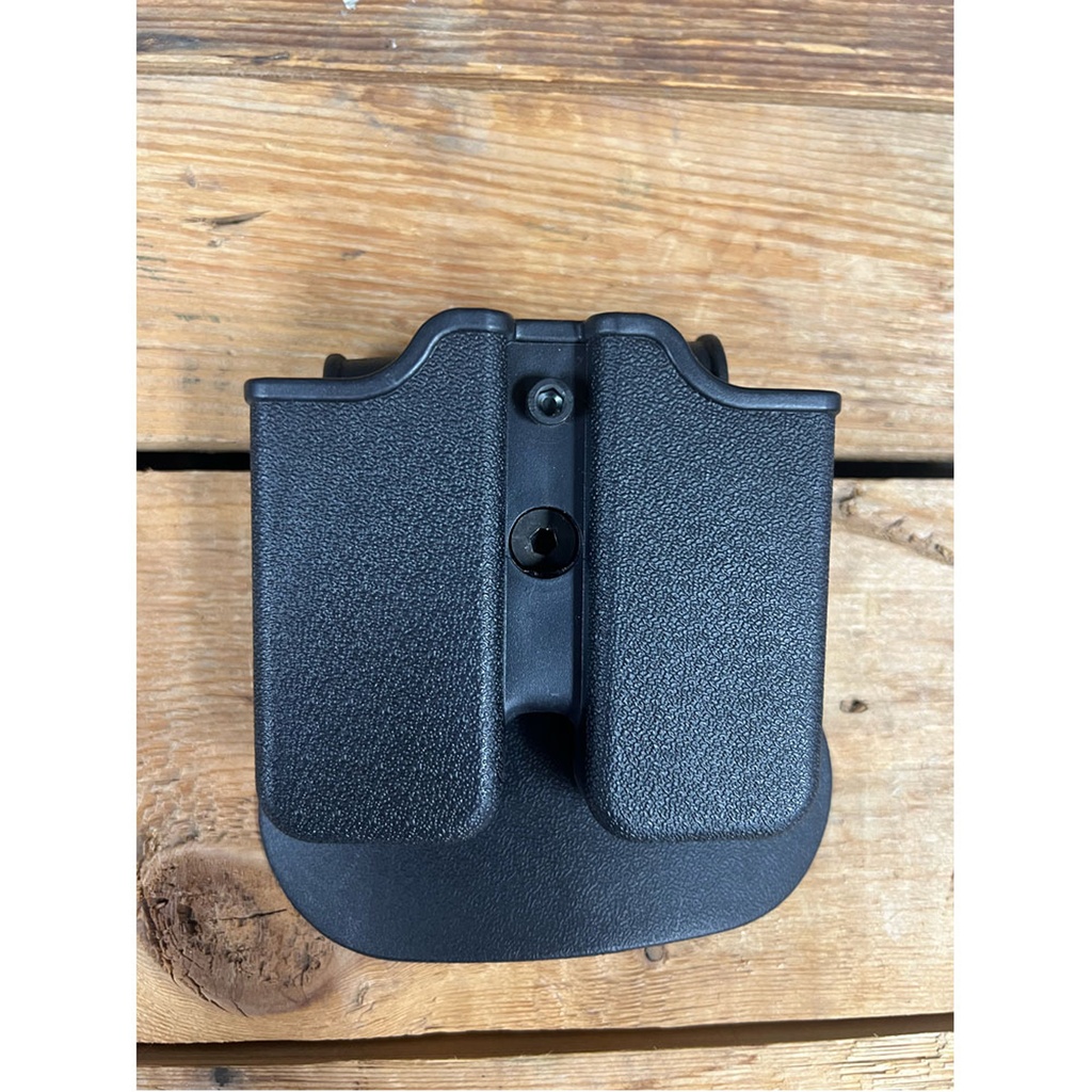 Duty-Ready Modular Double Mag Holster - Black Polymer
