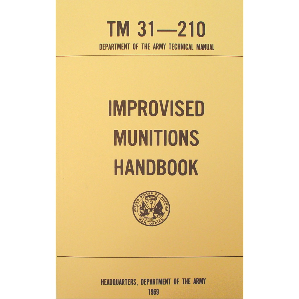 Field-Grade Covert Knowledge Manual Improvised Munitions Handbook - Yellow Cover