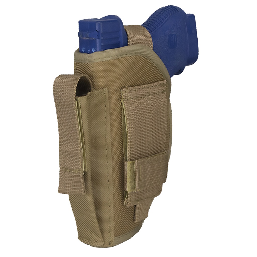 Range-Ready Retention Belt Holster with Mag Pouch - Tan