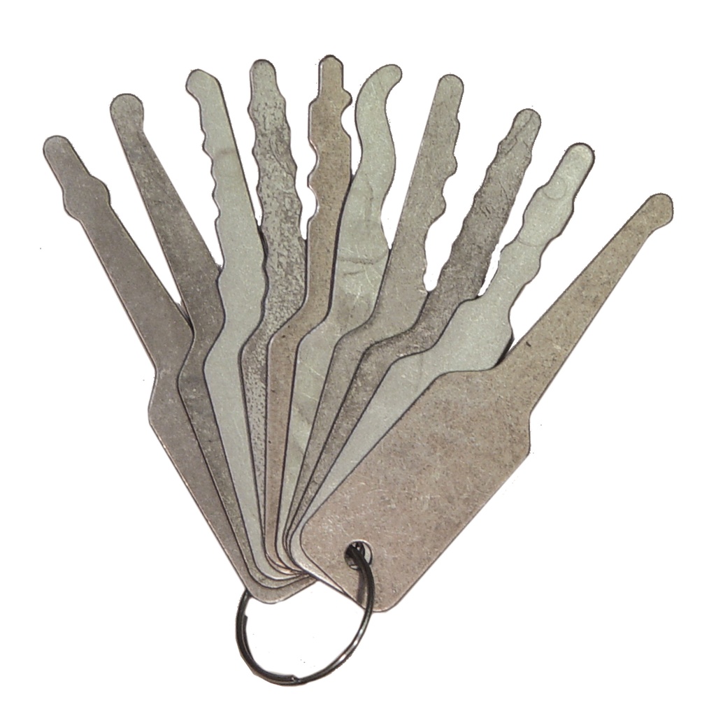 Precision Access Automotive Jiggler Lockpick Set - Silver Steel