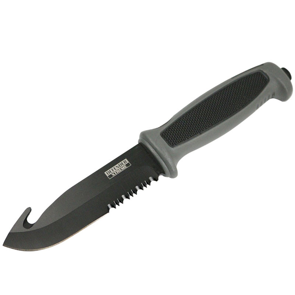 Field-Dressed Control Hunting Knife - Gray Rubber