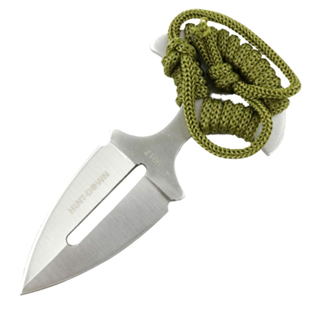 T-Strike Covert Defense Push Dagger Knife - Olive Cord Wrap