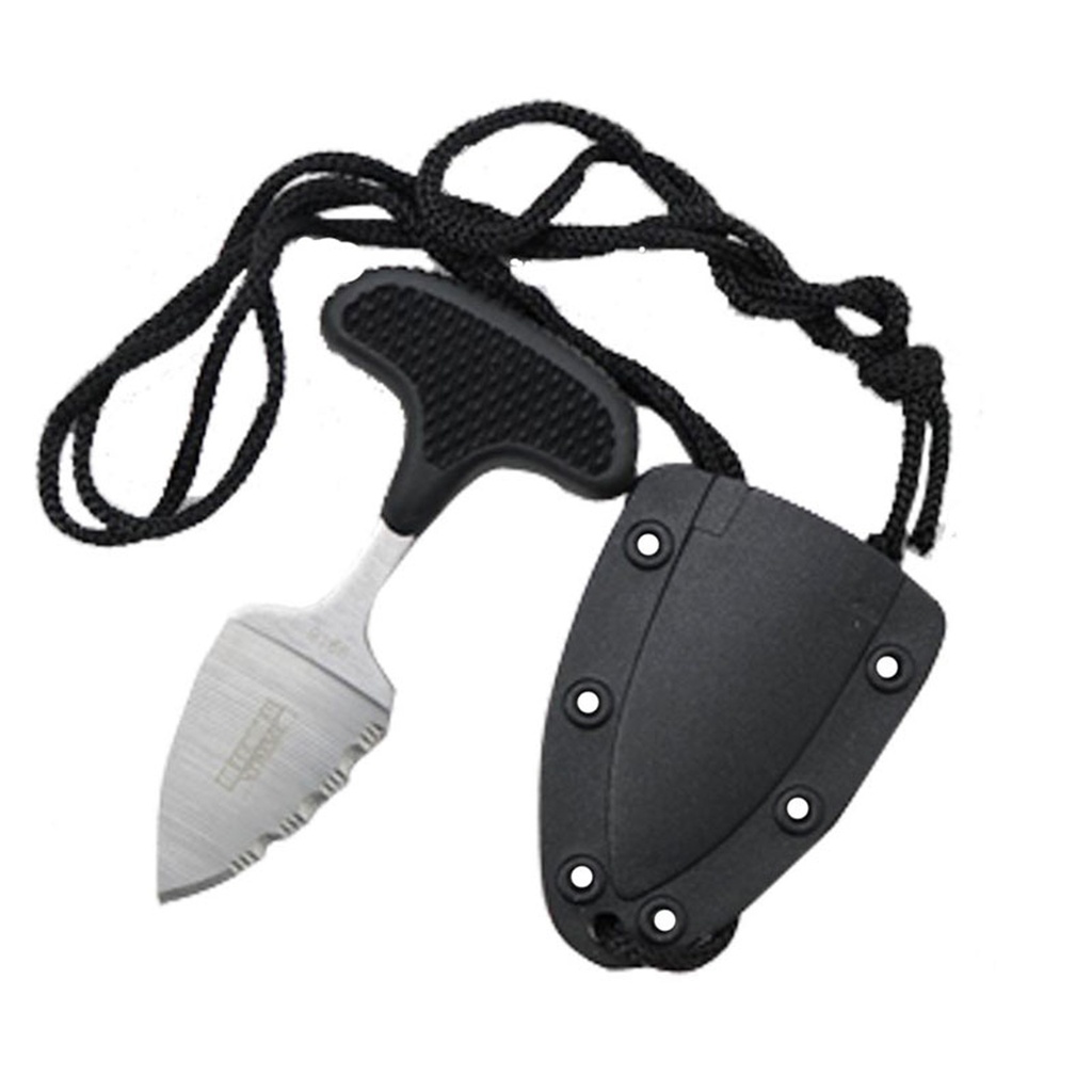 Instant Grip Tactical Push Dagger Knife - Black Rubber