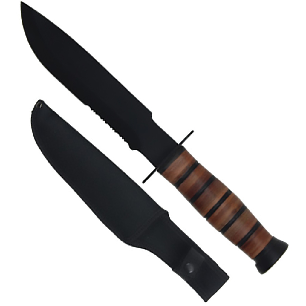 Shadowline Wilderness Bowie Knife - Matte Black