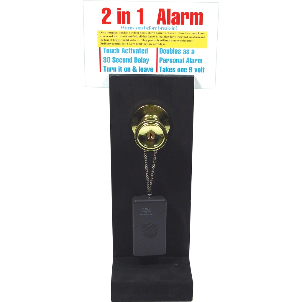 Live Demo Sales-Boost Alarm Display Stand - Black