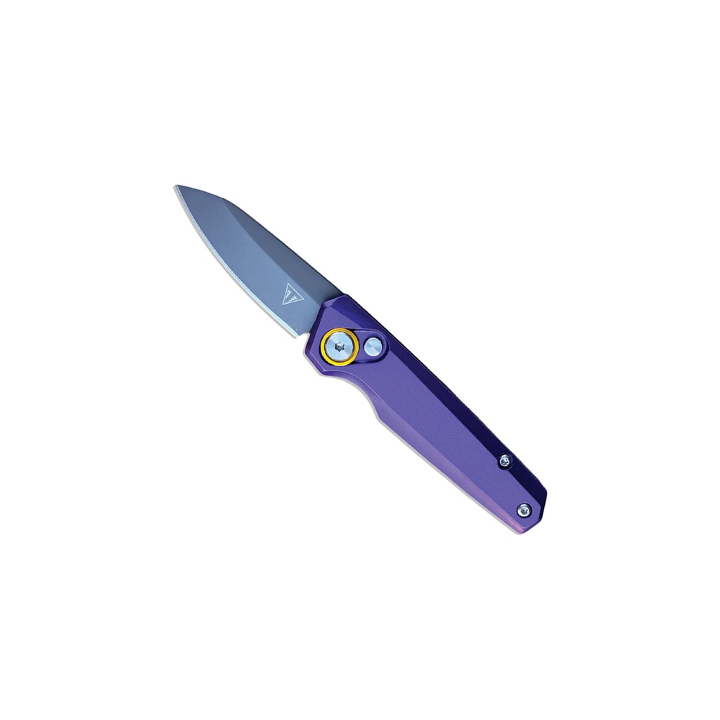 Royal Flash Minimalist Automatic Knife - Purple Metal