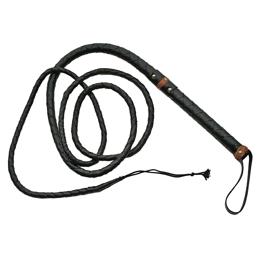 SAMPLE -Signature Nine Precision Bull Whip - Black Leather
