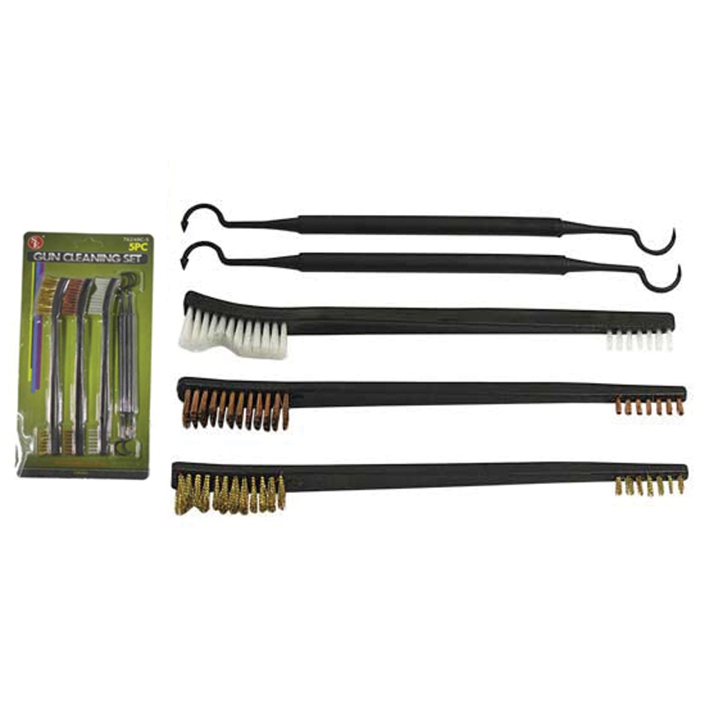 SAMPLE -Tri-Media Precision Gun Cleaning Brush Kit - Black Handle